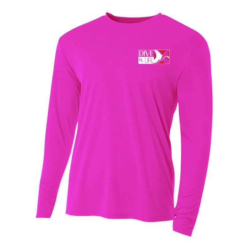 DiveN2Life NEW HOT PINK Long Sleeve Adult Sun Skins