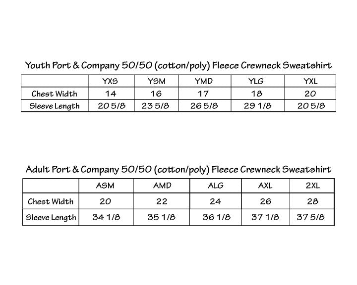 Countryside Christian Academy New CCA Crewneck Sweatshirt - ONLY AVAILABLE UNTIL OCTOBER 31st