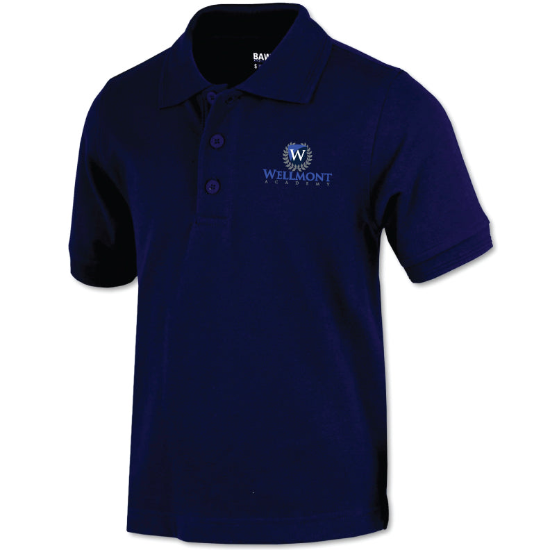 Wellmont Academy S/S BAW Polo - CLOSE-OUT SALE - ONLY AVAILABLE WHILE SUPPLIES LAST