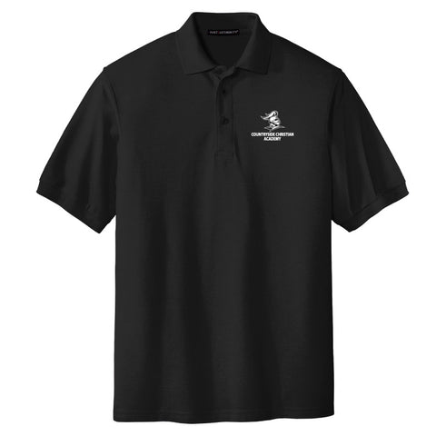 Countryside Christian Academy S/S BAW Polo - CLOSE-OUT SALE - ONLY AVAILABLE WHILE SUPPLIES LAST