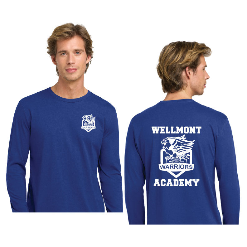 Wellmont Academy NEW Mascot Long Sleeve Cotton T-shirt