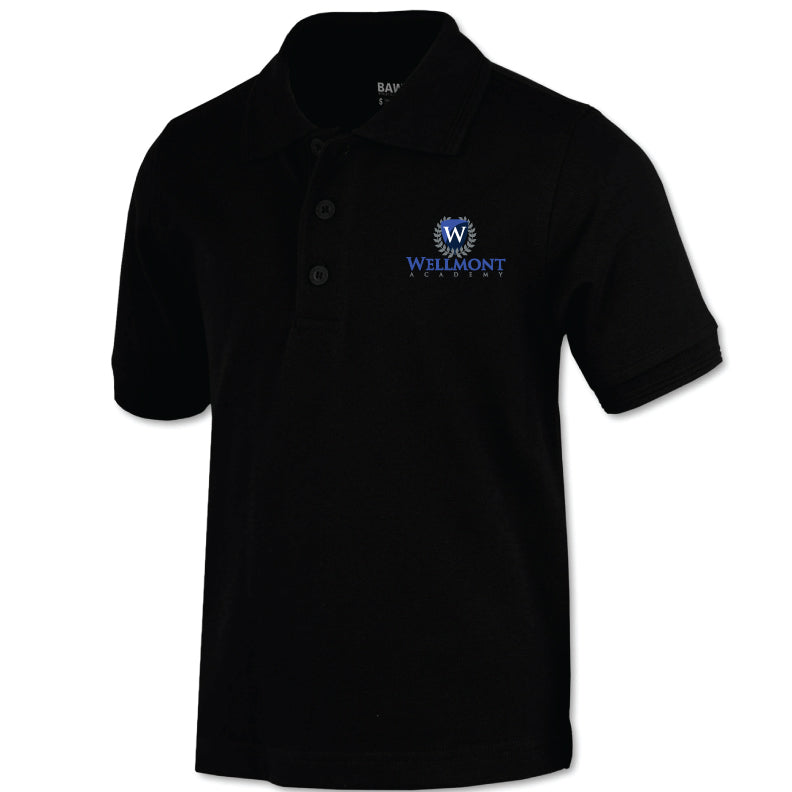 Wellmont Academy S/S BAW Polo - CLOSE-OUT SALE - ONLY AVAILABLE WHILE SUPPLIES LAST
