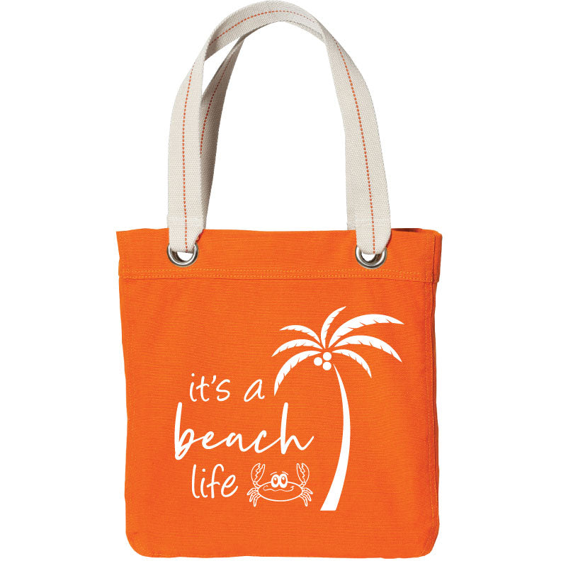 Canvas Beach Life Tote