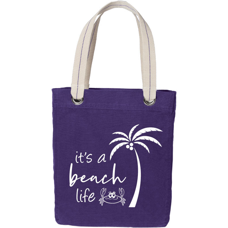 Canvas Beach Life Tote