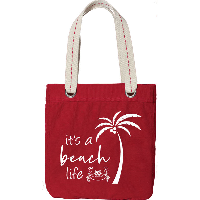 Canvas Beach Life Tote